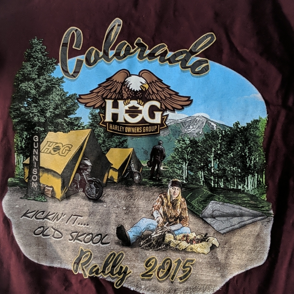 HOG Rally 2015 t-shirt. NWOT - Picture 5 of 5